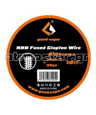 GeekVape N80 Fused Clapton Wire (26GAx3+36GA) 3m
